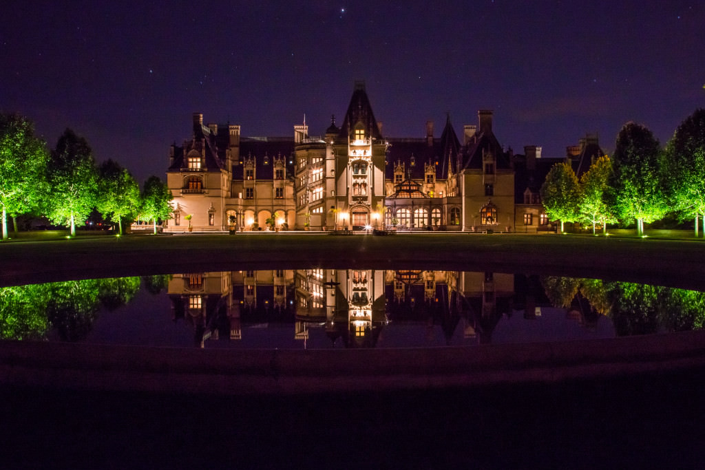 Biltmore House At Night Allegory Elm   Biltmore House At Night 1024x683 